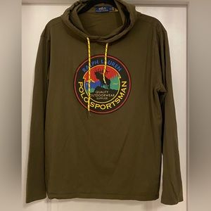Polo Ralph Lauren Sportsman Green Pullover Hoodie Large